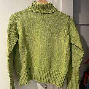 Green Turtle Neck Sweater
